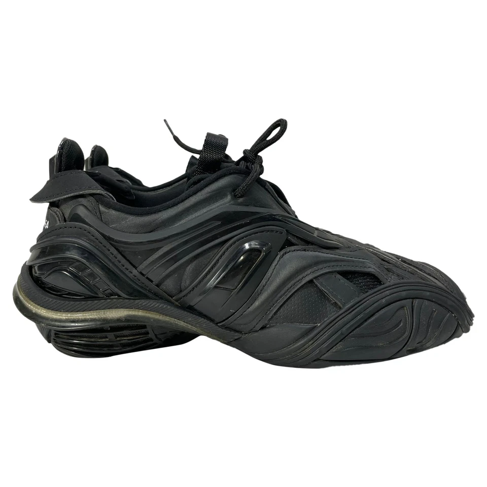 Balenciaga Tyrex Lace-Up Sneakers In Polyurethane Women Black Size 37