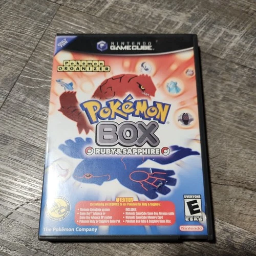 Pokemon Box Ruby & Sapphire GameCube NTSC w/Memory Card, Manual, & Case