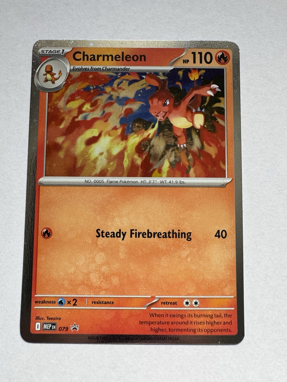 Charmeleon MEP 079 - NM Pokemon Mega Evolution Chaos Rising Holo Promo