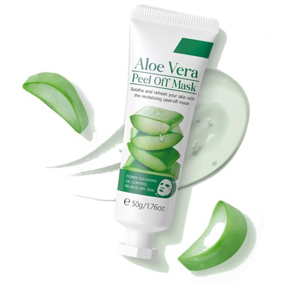 Aloe Vera Peel off Jelly Face Mask, Exfoliating Hydro Jelly Masks for Facials, M