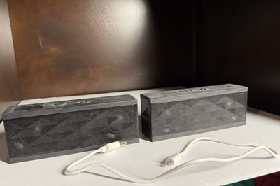 2 Jawbone Jambox V3J-JBE Wireless Bluetooth Mini Speaker Black Diamond Tested