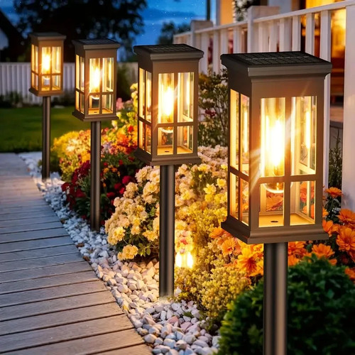 Solar Wegbeleuchtung Wasserdicht LED Garten Hof Gehweg Lampen