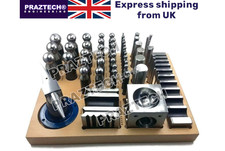 57 Pcs Dapping Doming Punch Set with Forming Block Metal & Jewellery Tool Kit