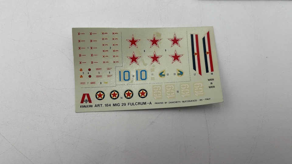 ITA184 Italeri Mig-29 Fulcrum-A kit di montaggio 1/72 - Immagine 3 di 4