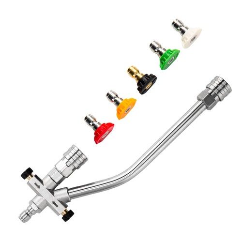 Foam Cannon Dual-Connector Accessory, Pressure Washer Double Tip Attachment f...