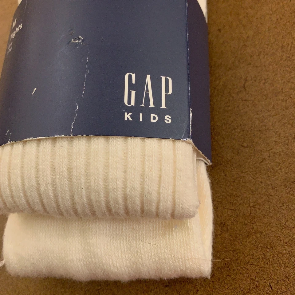Gap Kids Medium Girls Size 5-7 Cream Knit Tights NWT - Image 4 of 4