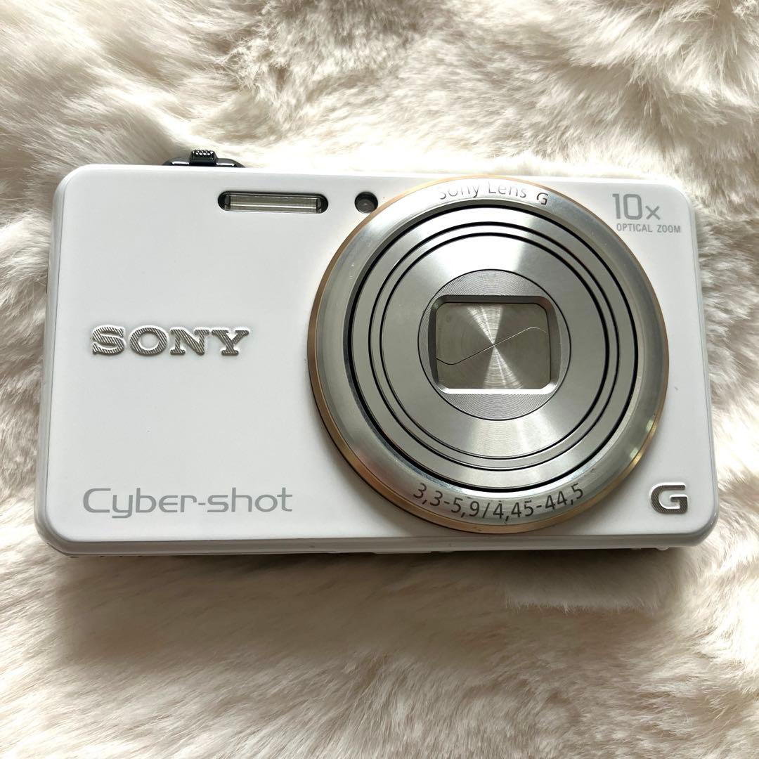 【JiangJiang】SONY　Cyber-shotDSC-WX100 SONY Cyber-shot DSC-WX100 White Digital Camera Tested Working
