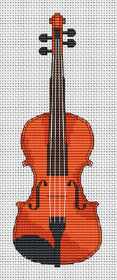 Violine Kreuzstich Set