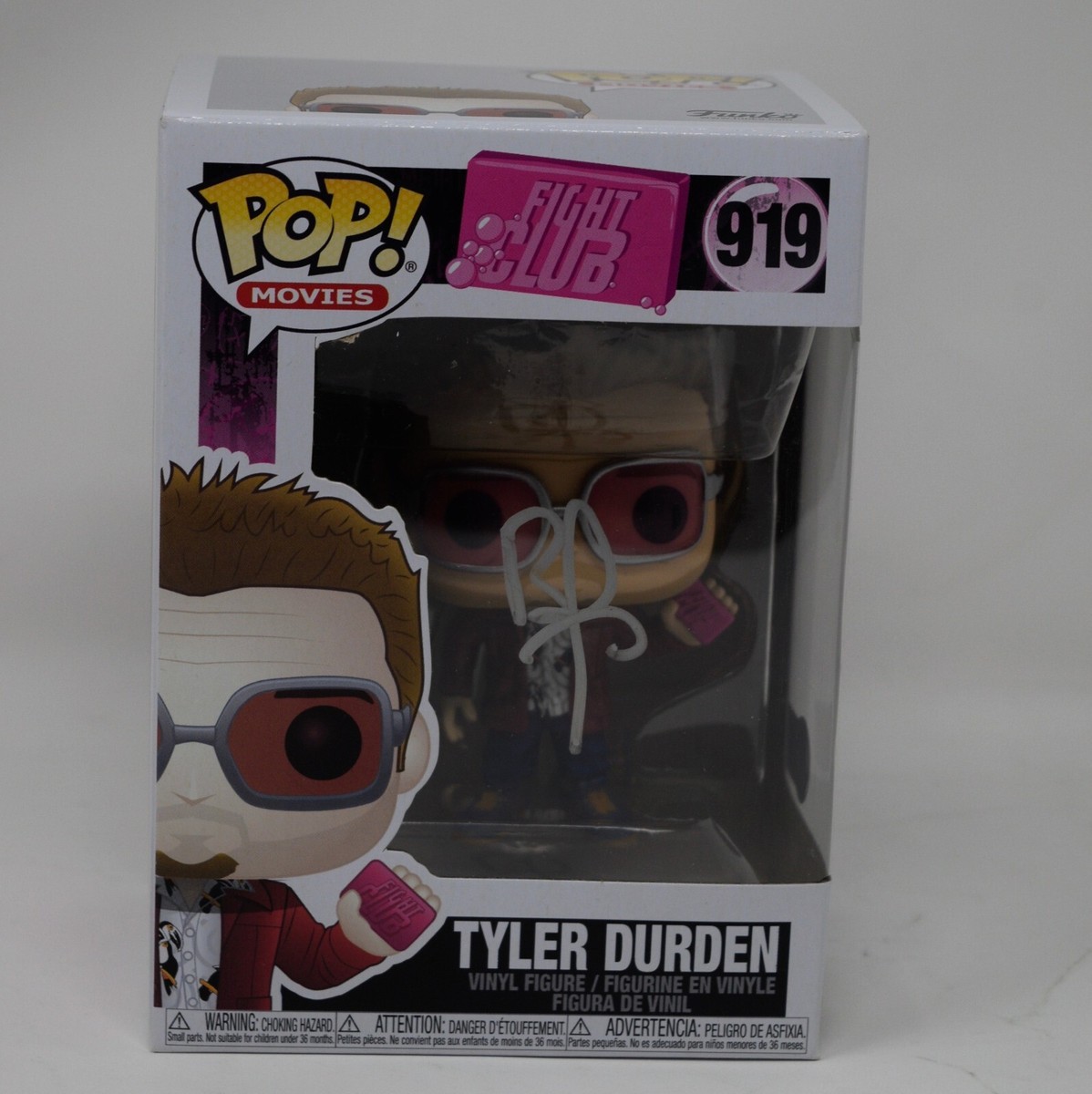 Brad Pitt Signed Autograph Fight Club Tyler Durden Funko Pop 919