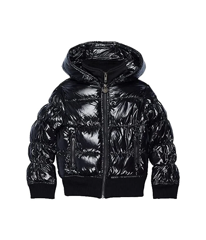 Long Sleeve Black Unisex Kids' Outerwear