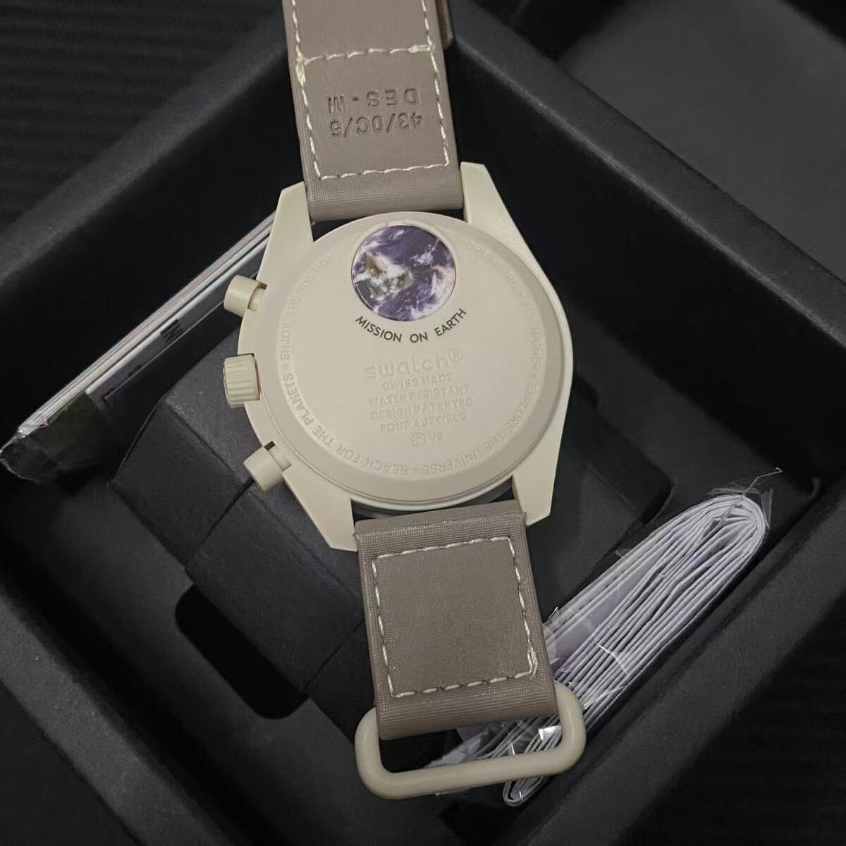 NEW Swatch x Omega Moonswatch Mission To Earth DESERT Watch NEW Swatch x Omega Moonswatch Mission To Earth DESERT Watch