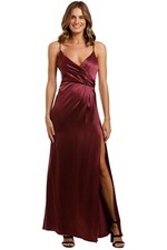 JILL JILL STUART Slip Formal Red Gown Size 10 AU RRP 565 WITH DEFECTS