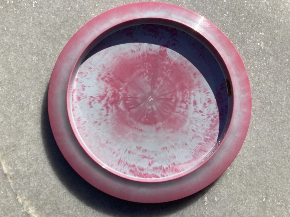 Paul McBeth Zeus-Swirly Pink w Thin White Halo & Booty & Metallic Blue Foil - Image 2 of 4