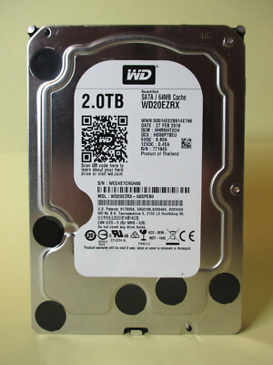 Western Digital WD Green - WD20EZRX - 2TB Festplatte intern 3,5'' Sata3