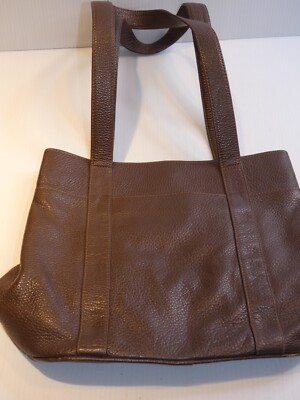 ORVIS ブラウン レザー トートバッグ アメリカ製 Orvis Brown Leather Multicompartment Tote Bag | eBay