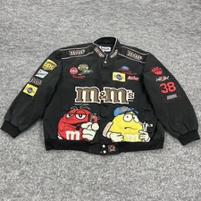 Nascar Jacket Mens 4XL Black M&M Elliot Sadler JH Design Jeff Hamilton Chase