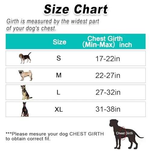 Dog Harness No Pull for Dogs - Adjustable, Reflective, Comfortable, Large Blue