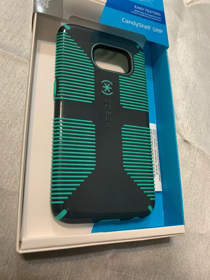 Funda Speck CandyShell Grip Samsung Galaxy S6 Edge - Gris Carbón/Verde Dragón Foto 2 de 3