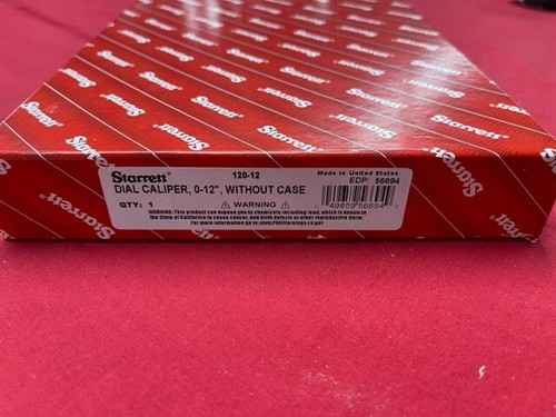 Starrett 120-12 Dial Caliper, Stainless Steel, White Face, 0-12" Range IN STOCK - Picture 10 of 10