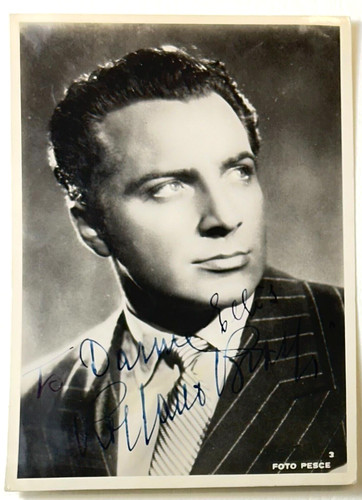 1950 Rossano Brazzi Autographed 4 x 6" Photo Glossy JSA Certification EE85861