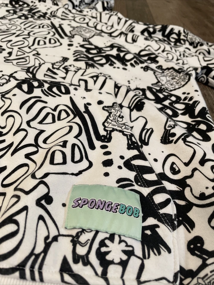 Sudadera con Capucha H&M Estampado Completo De Colección Bob Esponja Talla XS Para Mujer Foto 2 de 4