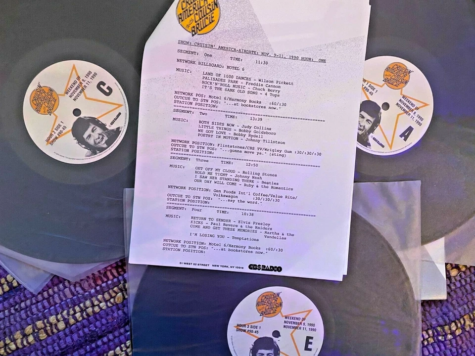 11/9/90 COUSIN BRUCIE CRUSIN AMERICA SHOW FEATURES JEFF PORCARD (TOTO); DC5, CSN - Image 2 of 4