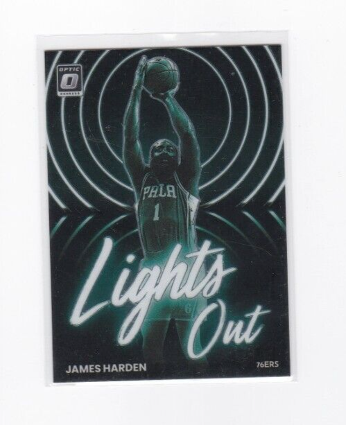 JAMES HARDEN 2022-23 DONRUSS OPTIC BASKETBALL LIGHTS OUT INSERT CARD-SHIPS FREE