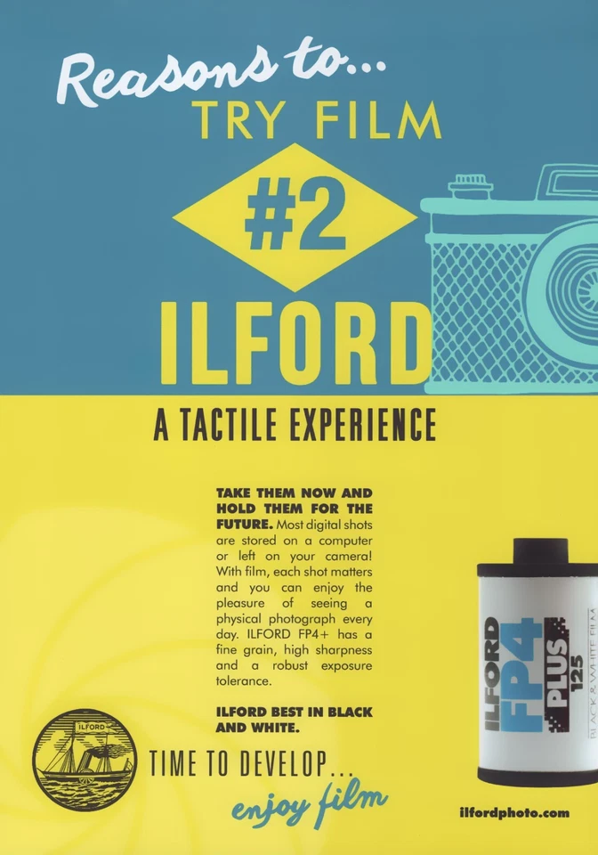 2 Rolls - Ilford FP4 Plus 125 ISO 120 Black & White Roll Film - EXPIRY 04/2027 - Image 2 of 2