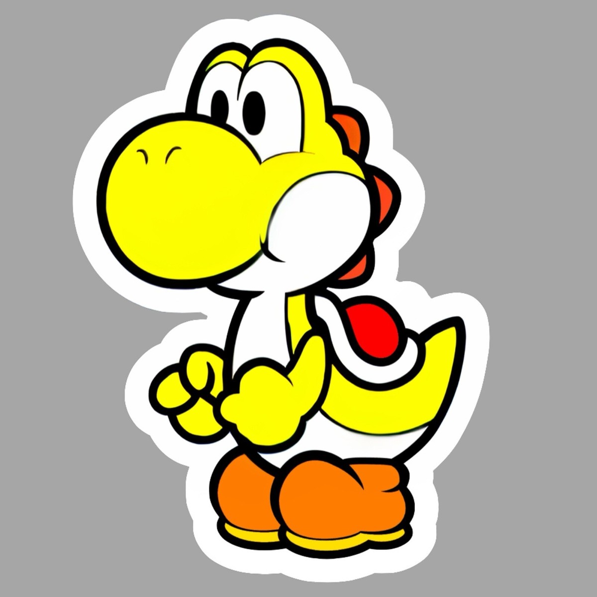 Yellow Yoshi, Super Mario, Nintendo, Fun Adorable Glossy