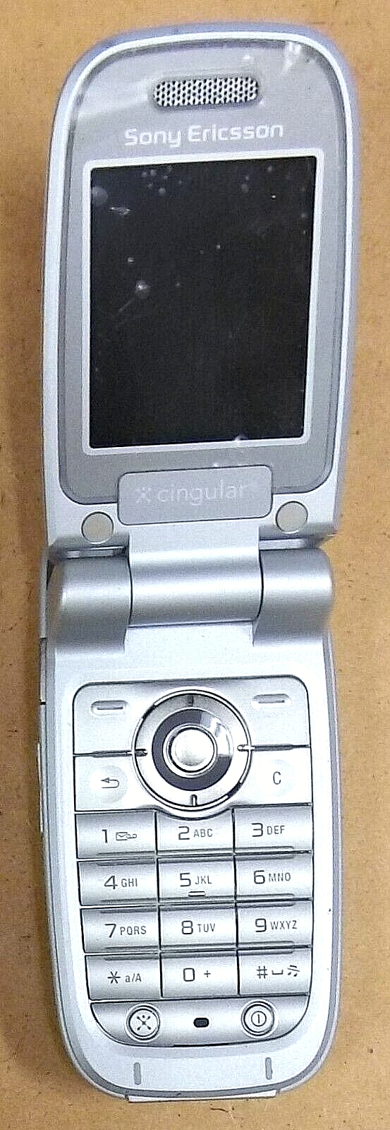 Sony Ericsson Z520a Blue and Silver ( AT&T / Cingular ) Rare Flip