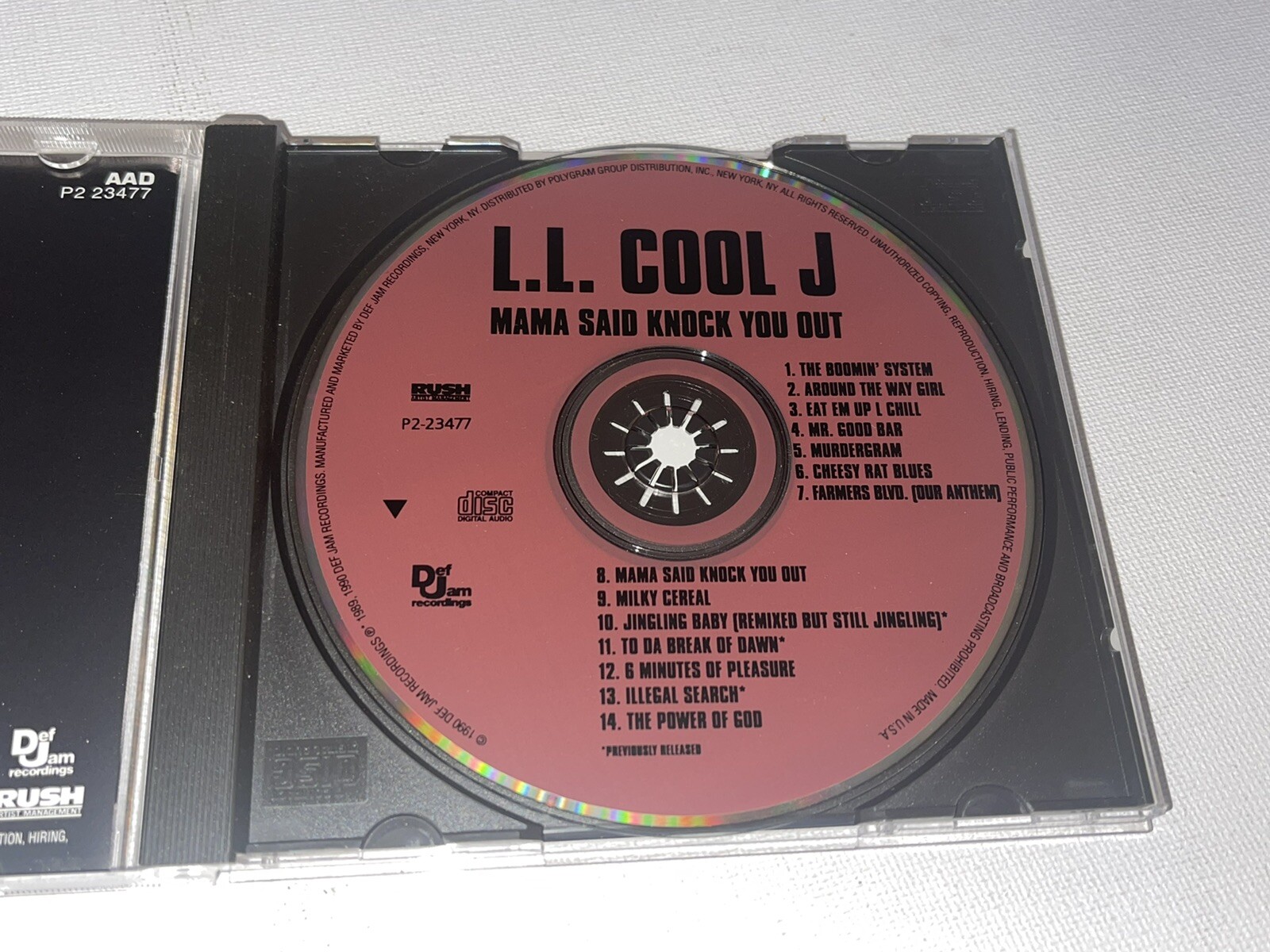 Mama Said Knock You Out by L.L. Cool J (CD, 1990) Play Tested 90’s LL