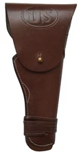 WWII US Army Original M1911 /1911 Colt .45 Pistol Leather Hip Holster-DARK BROWN