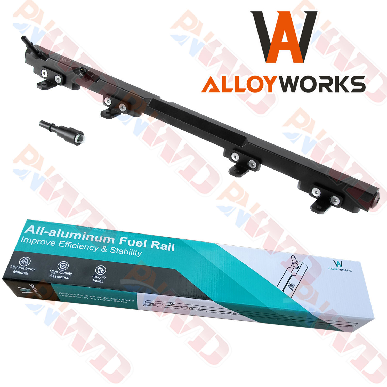 Aluminum Billet Fuel Rail For 1997-2001 98 Jeep Wrangler TJ/Cherokee XJ 4.0L thumbnail 2