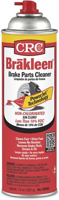 CRC Brakleen 05050 Non-Chlorinated Brake Parts Cleaner/Degreaser 14 oz (12PACK)