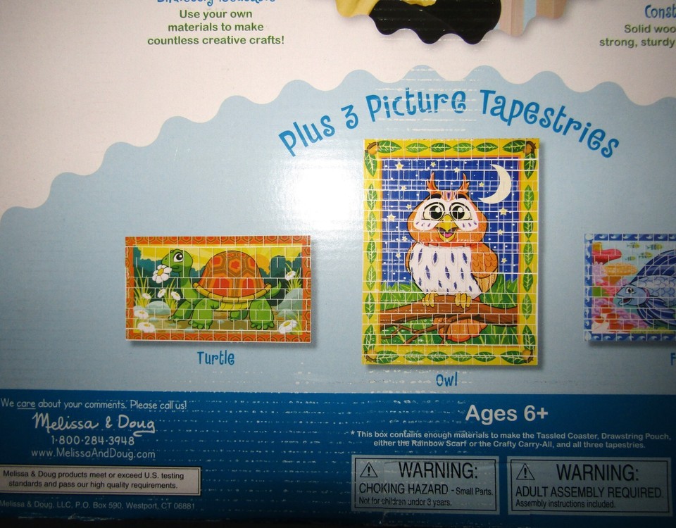 Melissa & Doug Wooden MultiCraft Weaving Loom, Large Upright Frame. eBay