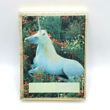 Vintage 1987 Antioch Bookplate Company Bookplates in Box Unicorn Qty 30