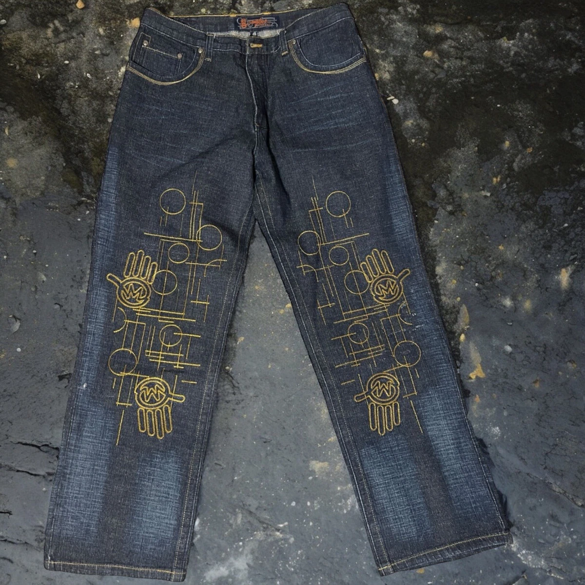 Miskeen 激レア Miskeen Originals ブラックデニム W38 Cotton Jeans 
