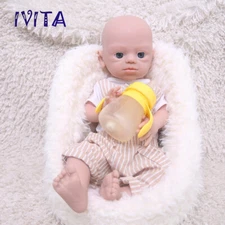 IVITA Handmade Lifelike Boy Infant 19''Full Body Silicone Reborn Baby Doll Xmas