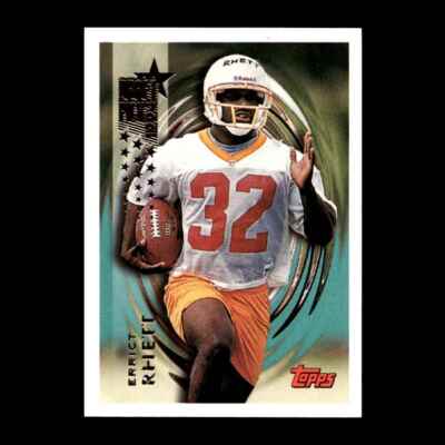 Eric Rhett Rookie Card Errict Rhett 1994 Topps Rookie Tampa Bay Buccaneers #127 R327J 31 | eBay