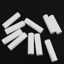 Pack of 10 White Modelling Craft Polystyrene Foam Cylinder