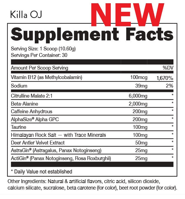 Bucked Up PreWorkout 30 Servings KILLA OJ EXP 12/2024 FREE SHIPPING eBay