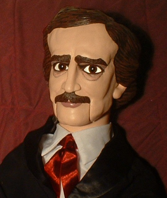 HAUNTED Edgar Allan Poe Ventriloquist doll "EYES FOLLOW YOU" dummy