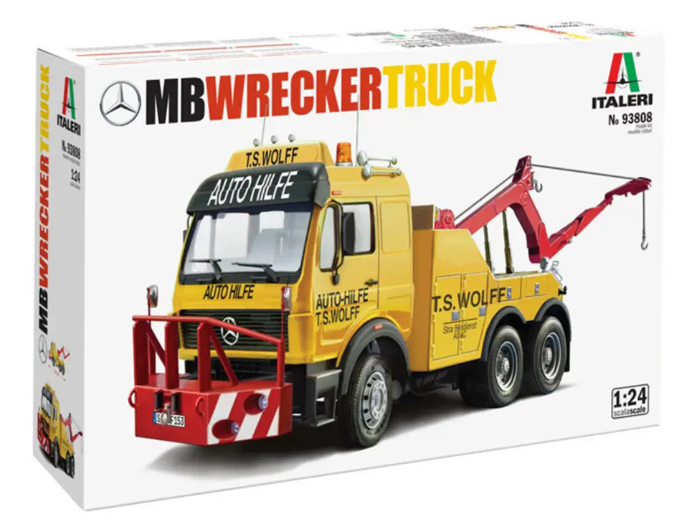 Dépanneur Mercedes-Benz ITALERI 93808 maquette camion de dépannage 1/24 à peindre et coller