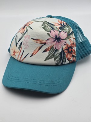 Roxy Hat Cap Womens Snapback Trucker Skate Surf Hawaiian Floral