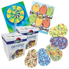 ® Bamboo Boys Eye Patches, 100-Pack Includes 2 Boxes and 2 Posters, Medium Si...