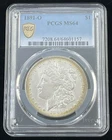 1891-O $1 Silver Morgan Dollar Graded by PCGS as MS64