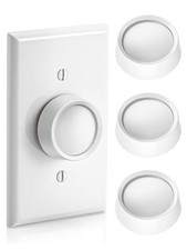 Rotary Dimmer  Fan Control Knob 4 Pack White 0.25" D Shape Shaft Leviton