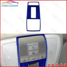 Blue Carbon Fiber Reading Light Frame Trim For Mercedes-Benz C E Class W204 W212