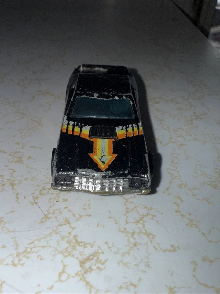 Coche diecast Ford Gran Torino Cragar 3 1974 Hot Wheels negro vintage Foto 4 de 4