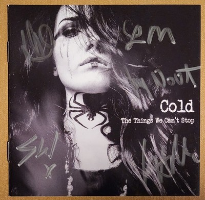 Cold - The Things We Can t Stop - New 1 CD w/ Signed Booklet 
